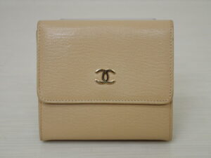 CHANEL シャネル 三つ折りWフック財布