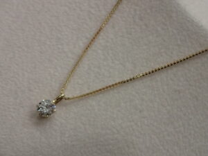 函館のアルタマート五稜郭店で買取した K18 ダイヤネックレス 0.33ct