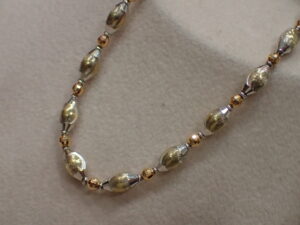 函館のアルタマート五稜郭店で買取した金ブレスレットK18ゴールド×K18ホワイトゴールド コンビブレスレット