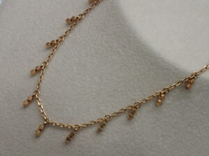 函館 18K 買取 ネックレス アルタマート五稜郭店で買取したK18 多面カット ステーションネックレス